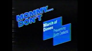 1986 March of Dimes PSA [upl. by Aratas]