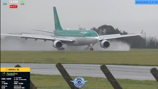 Spray Time  Aircraft Action  Dublin Airport LIVE Plane Spotting Ireland ✈️ 28102024 [upl. by Ahsieyt]