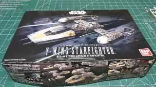 Bandai Star Wars 172 Y Wing Starfighter Model Kit Review [upl. by Pearce]