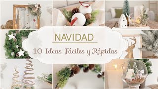 10 DIY NAVIDAD 🎄 Adornos Rápidos para Decorar en Navidad 2024 [upl. by Thury]