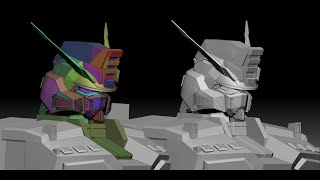 Zbrush Tutorial Zmodeler Zremesher Polygroups and Creases [upl. by Avraham]