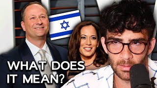 Kamala’s Husband Speaks Out on Her Israel Stance  HasanAbi reacts [upl. by Ohnuj343]