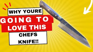 Review amp Demo of Japanese Chefs Knife  8 Inch [upl. by Ihc]