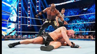 Brock Lesnar vs Bobby Lashley  No Holds Barred Battle at WrestleMania  WWE Full Match 🔥 [upl. by Aratihc15]