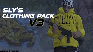 Slys Clothing Pack V3  GTA V FiveM Clothing Pack  Most Updated Pack Out [upl. by Nilya634]