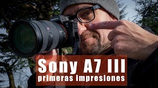 Sony A7 III probando en Inglaterra la nueva sin espejo de formato completo [upl. by Tanitansy]