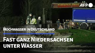 Hochwasser Fast ganz Niedersachsen steht unter Wasser  AFP [upl. by Renick]