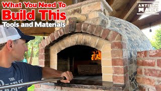 Tools And Materials You Will Need To Build A Wood Fired Oven  Building The Perfect DIY Pizza Oven [upl. by Rodolphe329]