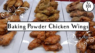 Baking Powder Oven Baked Chicken Wings  No Oil Needed  Better Than Corn Starch [upl. by Mindi526]