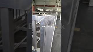 Aluminum floating dock gangway welding factory [upl. by Saffier]