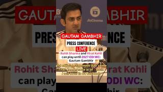 Gautam Gambhir Press Conference Press Conference Today Cricket Gambhir Press Conference [upl. by Nahbois421]