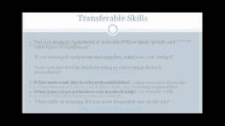 Military to Civilian Transition  Showing Transferable Skills in Resumes [upl. by Prudi434]