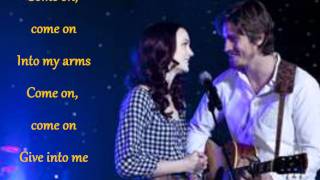 Give in to MeLeighton Meester and Garrett Hedlundwith LYRICS [upl. by Sitsuj]