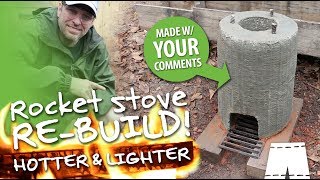 How To Make A Concrete And Perlite Rocket Stove [upl. by Noicpecnoc646]