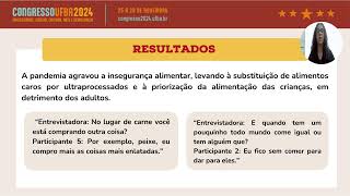 BARREIRAS E ESTRATÉGIAS PARA A SEGURANÇA ALIMENTAR DE MÃES EM UM CONTEXTO DE PANDEMIA [upl. by Thomey]