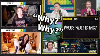 WoW questions in Schooled do Mizkif dirty  w Valkyrae Fuslie GIGADAVE [upl. by Nauj]