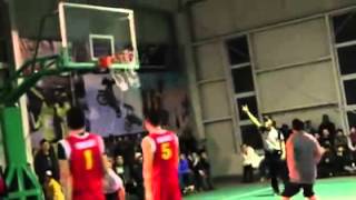 Mongolian basketball player Sanchirs slum dunk show [upl. by Selwyn]