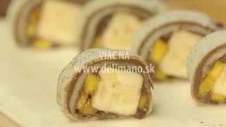 Recept na banánové sushi  Delimano Slovensko [upl. by Elbys]