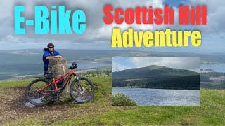 EBike adventure on the Scottish Hill Meikle Bin 570m Campsie Fells…Tough terrain and great views [upl. by Ahtram]