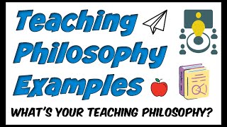 Teaching Philosophy Examples [upl. by Eiliah]