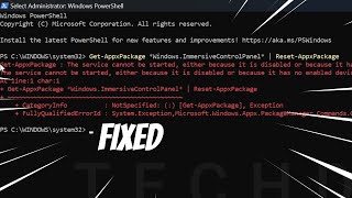 Get AppxPackage The Service Cannot be Started Either Because It is Disabled FIXED [upl. by Shanna308]