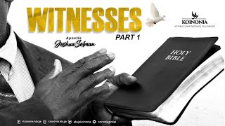 WITNESSES PART 1 WITH APOSTLE JOSHUA SELMAN SUNDAY SERVICE 13II 06II2021 [upl. by Sherburn]