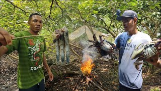 ACAMPAMENTO SELVAGEM  Acampamos em uma ILHA e quase passamos FOME a luta foi grande [upl. by Alita]