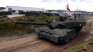 British Army Vehicle Display  tanks assault support engineer vehicles  Tankfest 2016 [upl. by Ateinotna]