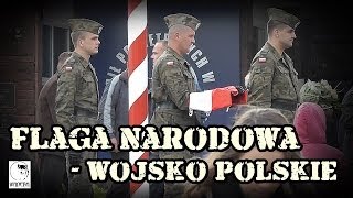 Składanie flagi narodowej  Wojsko Polskie  Polska flaga [upl. by Clippard]