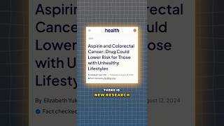 Aspirin decreases risk of colon cancer [upl. by Adnilim760]