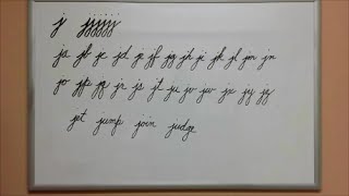 How to Connect Cursive J  American Handwriting [upl. by Ber]