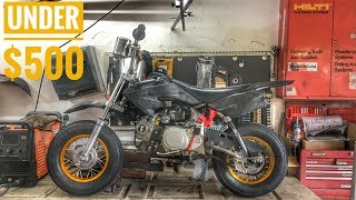 ULTIMATE Budget Mini MotoPit Bike BUILD [upl. by Wilkinson243]