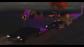 Sheriff car FALLS off HIGHROCK While chasing RACERS ERLC [upl. by Ilysa360]