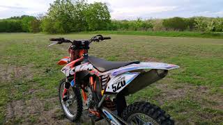 2012 KTM SXF 350 Walkaround [upl. by Aniluj356]