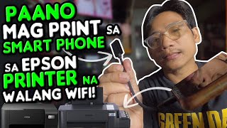 How to print from smartphone to epson printer without wifi EPSON L3210 L120 L121 L3110 ETC [upl. by Madanhoj]