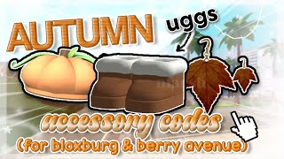 aesthetic autumn accessory codes for bloxburg [upl. by Adnauqaj]