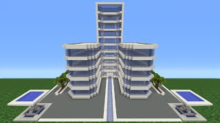 Minecraft Tutorial How To Make A Modern Hotel  3 [upl. by Gunn]