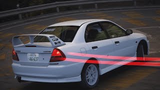 【Assetto Corsa】Irohazaka Downhill 429843  EVO 4 INITIAL D [upl. by Ennaegroeg]