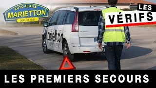 Les vérifications du permis 2023  Notions élémentaires de premiers secours [upl. by Hamlani]