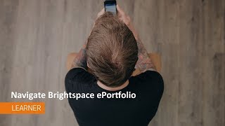 ePortfolio  Navigate Brightspace ePortfolio  Learners [upl. by Ramon]