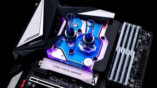 EK Releases Momentum Aorus Z390 Master D RGB Monoblock [upl. by Massimiliano]