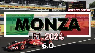 Monza F1 2024  Extension 60 PHYSICS WIP  Assetto Corsa [upl. by Rennerb]