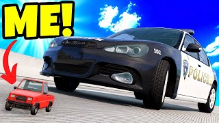 Using The TINIEST CAR to Escape My Friend in BeamNG Drive Mods [upl. by Marje]