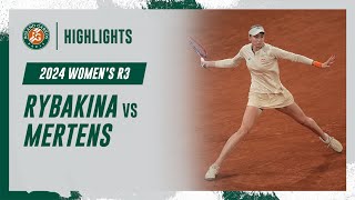 Rybakina vs Mertens Round 3 Highlights  RolandGarros 2024 [upl. by Comstock]