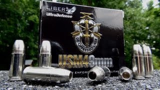 AMMO REVIEW 9mm Liberty Ultra Defense 50 gr JHP Halo Point [upl. by Ayaet885]