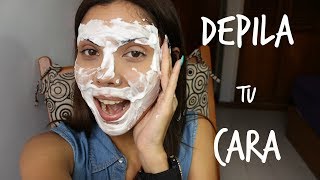 Como depilar tus CEJAS y BIGOTES con CREMA DEPILADORA EN 3 MINUTOS ❤ Carli [upl. by Parrott350]