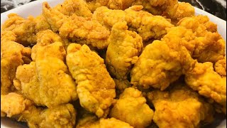 Popcorn chicken recipeHomemade popcorn chicken recipehow to make KFC style popcorn chicken [upl. by Carlynn334]