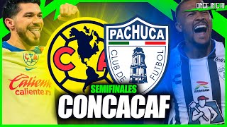 ASÍ FUE EL EMPATE ENTRE AMÉRICA y PACHUCA en la SEMIFINAL de CONCACHAMPIONS [upl. by Assilim]