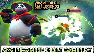 New Akai Revamped Short Gameplay  Mobile Legends Bang Bang [upl. by Aidnama]