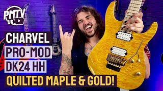 Charvel ProMod DK24  Satin Gold amp Amber Finish  It Plays amp Sounds As Good As It Looks [upl. by Aryan499]